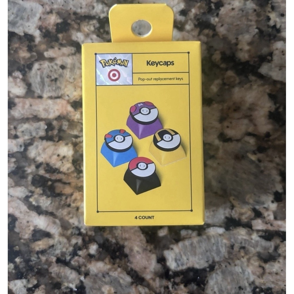 Pokemon x Target EXCLUSIVE Pokémon Keycaps Set 4 Collectible Poké Ball Designs